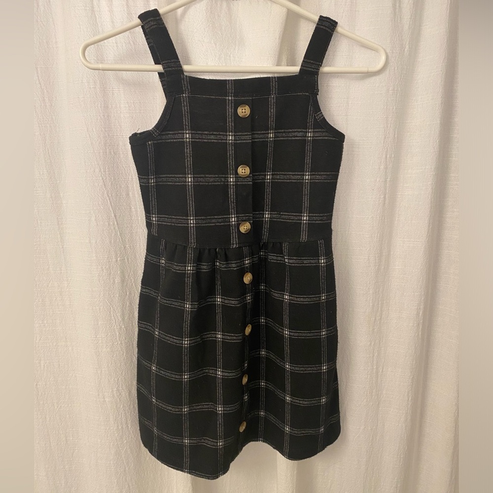 Abercrombie kids Gray Plaid dress